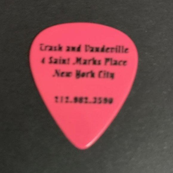 Iconic Guitar Pick From Trash and Vaudeville NYC original location - Picture 4 of 4